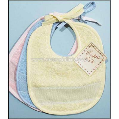 Baby Bibs. Yellow Dribble Bib