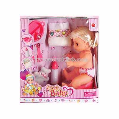 Baby Doll-Girl With Small Toy