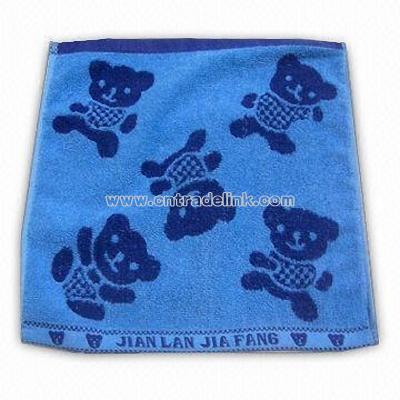 Baby Towel in Jacquard Style with Velour Finish