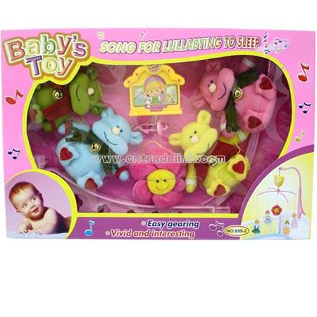 Baby Toys-Musical Box Cow Baby Mobile