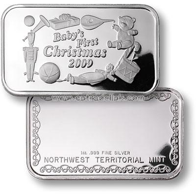 Baby's First Christmas - 2009 Bar Silver