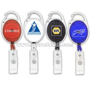 Badge Holder With Carabiner Clip