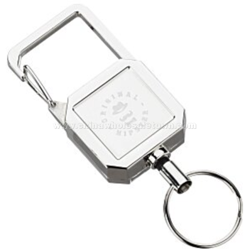 Badge Reel Keychain with Carabiner