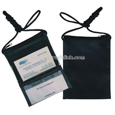 Badge keeper with adjustable neck cord
