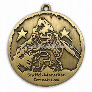 Badge with Antique Bronze Finish