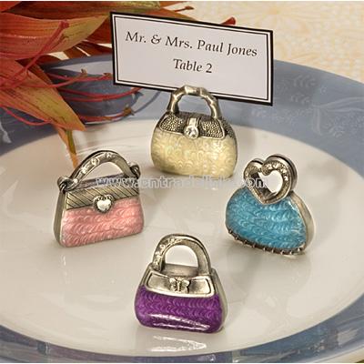 Bag Shaped Wedding Place Card Holder