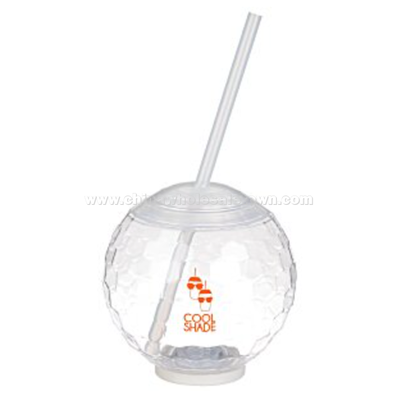 Ball Light-up Tumbler with Straw - 20 oz.