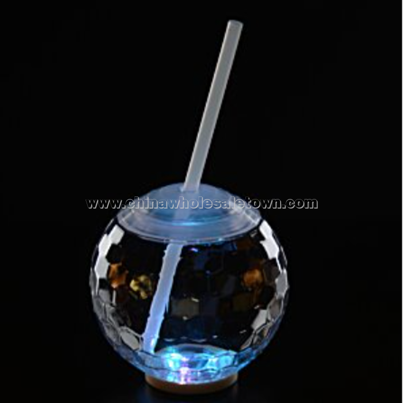 Ball Light-up Tumbler with Straw - 20 oz.