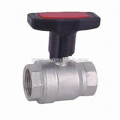 Ball Valve with Brass Polish