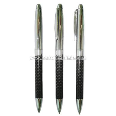 Ballpens with Chrome Parts and Brass/Carbon Fiber Pen Barrel