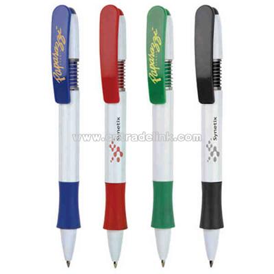 Ballpoint pen with colorful pocket clip