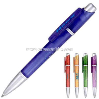 Ballpoint plastic pen / light