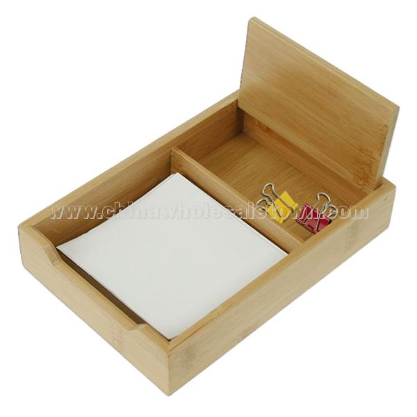 Bamboo Memo Holder