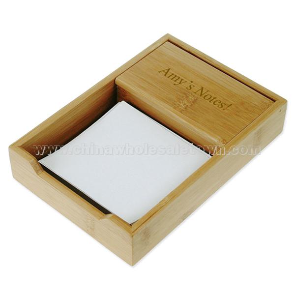 Bamboo Memo Holder