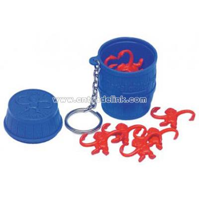 Barrel of Monkeys Game Keychain & Keyring