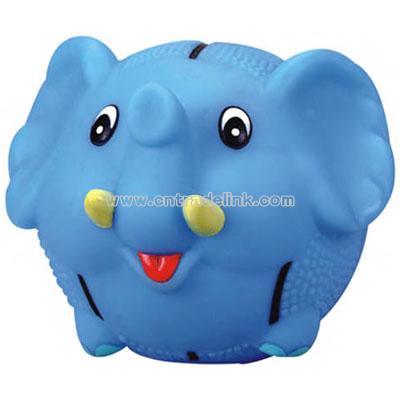 Basketball shape elephant hard rubber bank