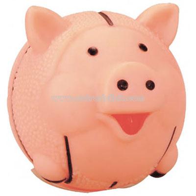 Basketball shape pig hard rubber bank