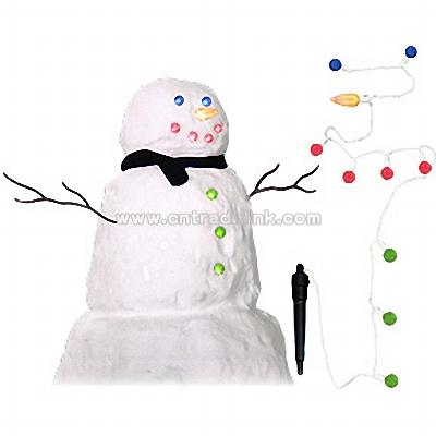 Battery Powered LED Snowman Lights