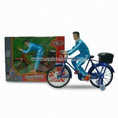Battery-operated Bicycle with Flashlight and Music