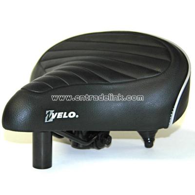 Beach Cruiser Bicycle Seat Black/White