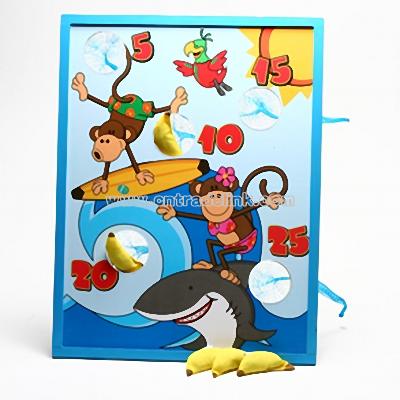 Beach Monkey Bean Bag Toss Game