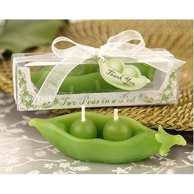 Bean shaped wedding candle holder