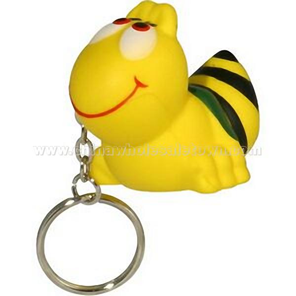 Bee Key Chain Squeeze Toy-Stress Ball
