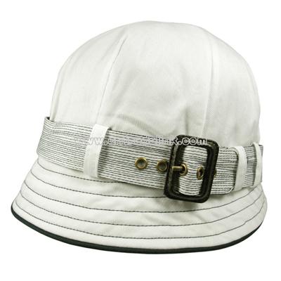 Belted Cloche bucket hat