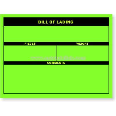 Bill of Lading Shipping Labels