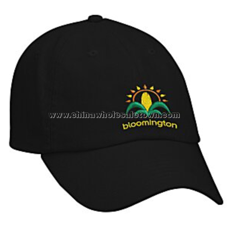 Bio-Washed Cap - Solid - Embroidered