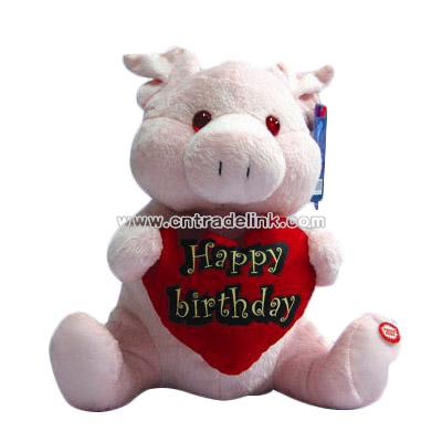 Birthday Gift Stuffed Pig