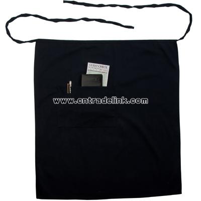 Bistro apron navy blue 65 / 35 poly / cotton twill
