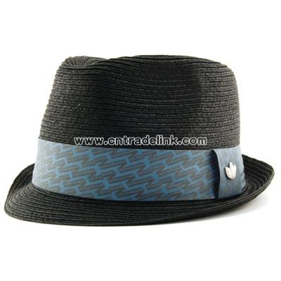 Black/Blue Fedora hat