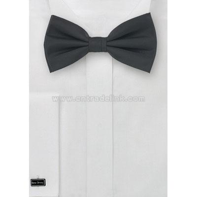 Black Bow Tie & Matching Pocket Square