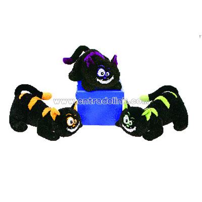 Black Crouching Cats W/ 3Asst. Color