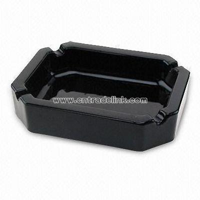 Black Glass Ashtray