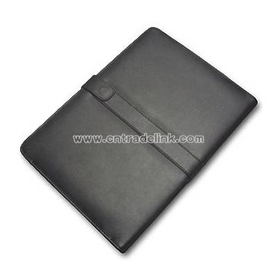 Black Leather Case Cover Jacket for Amazon Kindle DX Side-open