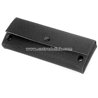 Black Recycled Rubber Pencil Case