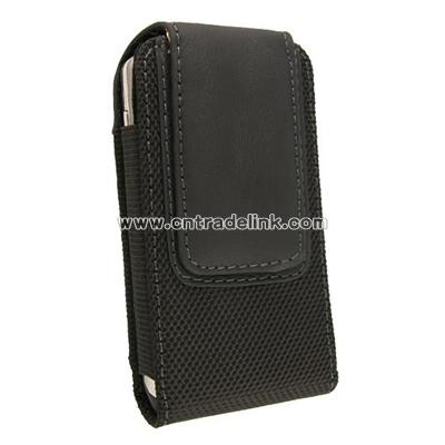 Black Vertical Leather Case for LG Dare VX9700