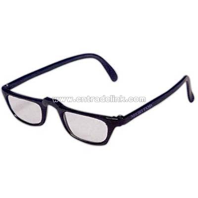 Black frame/temple reading glasses