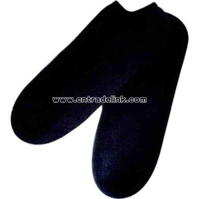 Black no show athletic socks