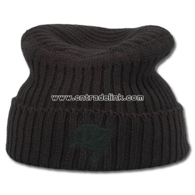 Black on Black Flat Top Knit