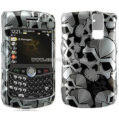 BlackBerry Curve Skull-design Crystal Case