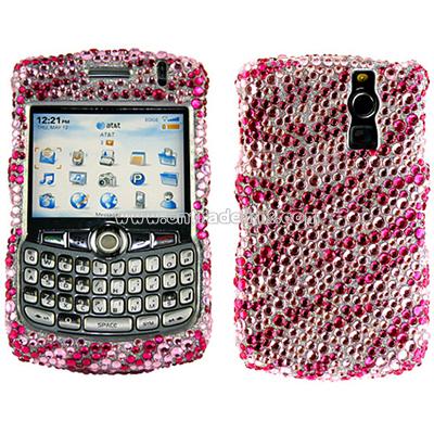 Blackberry 8300 8320 8330 Rhinestone Zebra Case