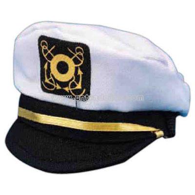 Blank captains hat for stuffed animal
