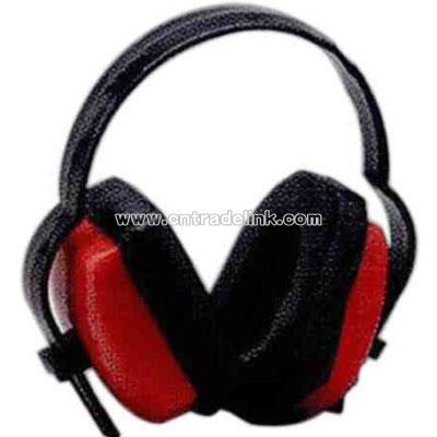 Blank economical ear muff with soft vinyl ear cushions
