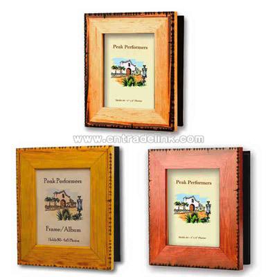 Blank wooden photo frame/album