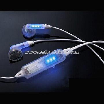 Blinx LED Flashing Earphone(Blue)