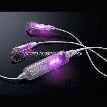 Blinx LED Flashing Earphone(Pink)