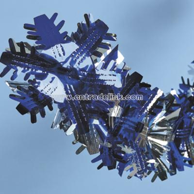 Blue And Silver Snowflake Garland